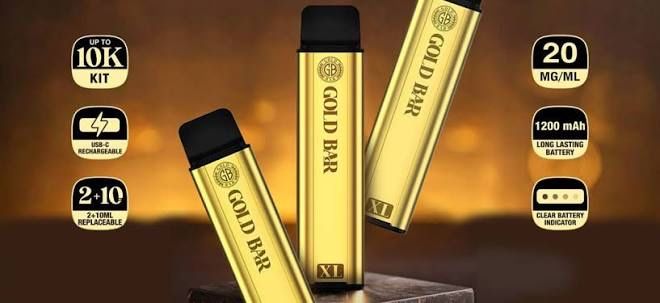 Vape Gold Bar 10000 Puffs pachet 2 buc