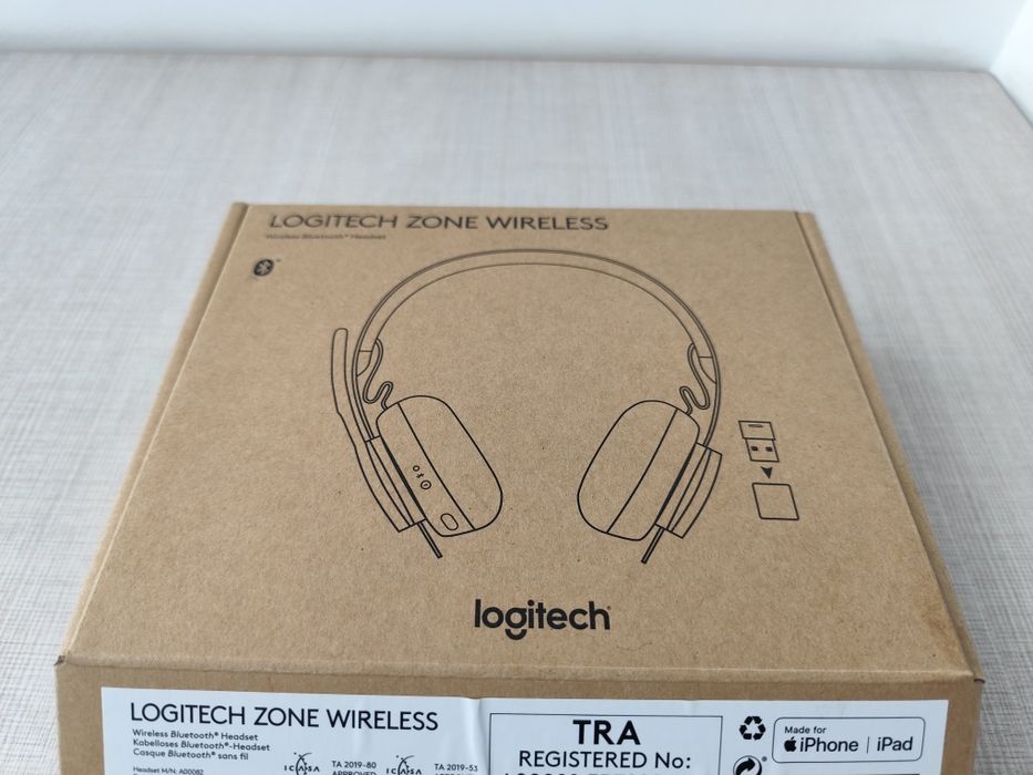 Casti Logitech MS Teams Zone Wireless, Bluetooth, Gri