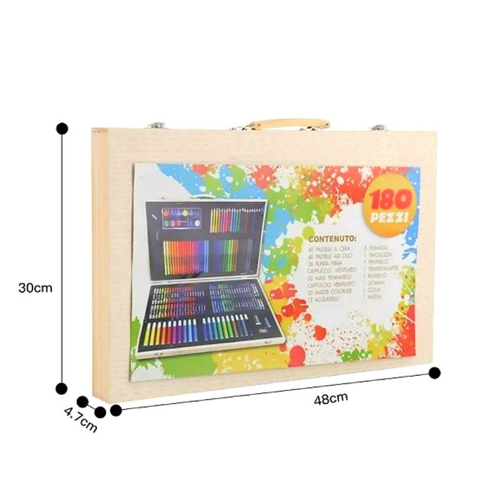 Детски куфар за рисуване 180 части