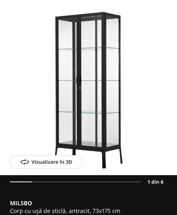 Vand vitrină prezentare