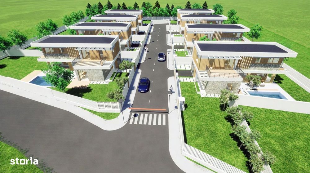 Vila Exclusiva cu Gradina si piscina Individuala ,direct Dezvoltator