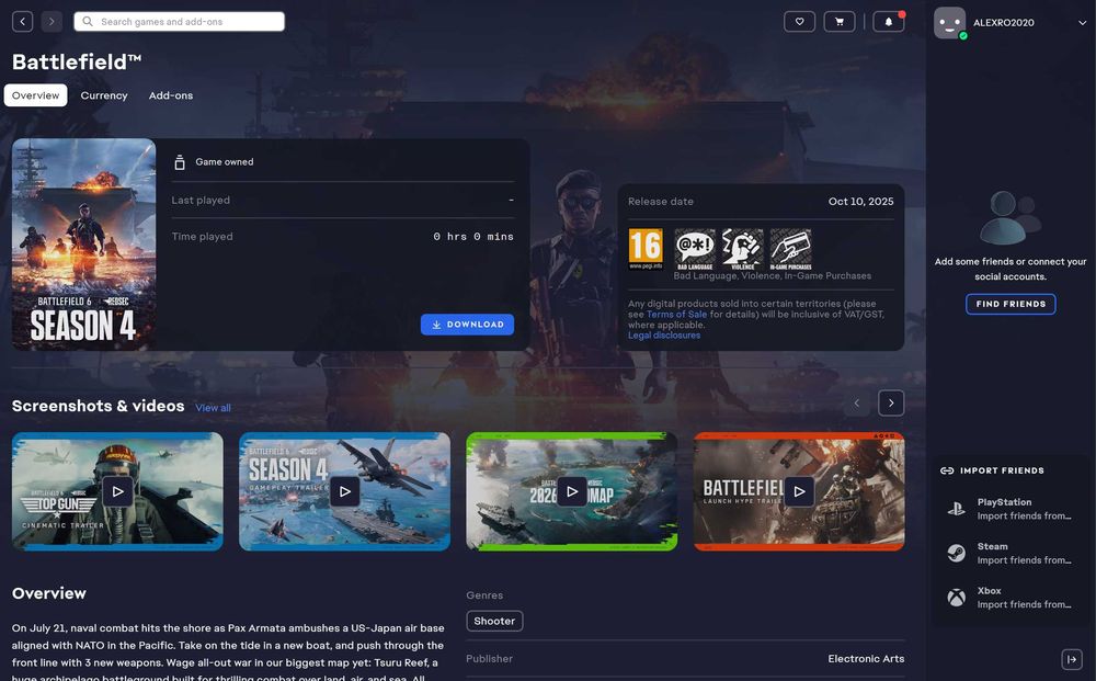 Battlefield 6 PC EA