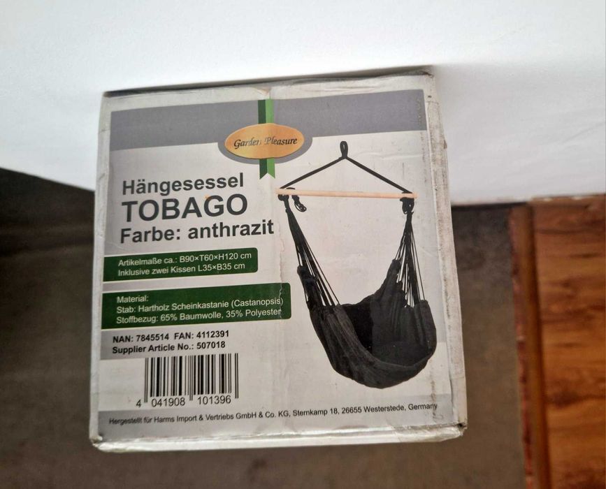 Висяща люлка/кресло Garden Pleasure TOBAGO
