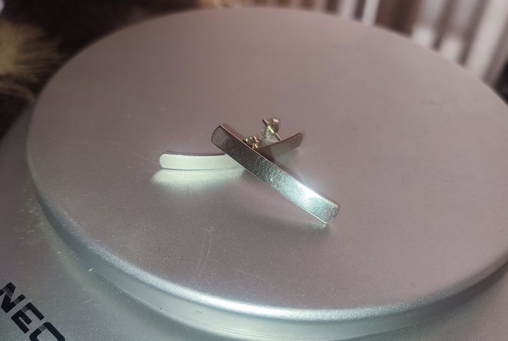 Изящни сребърни  обеци