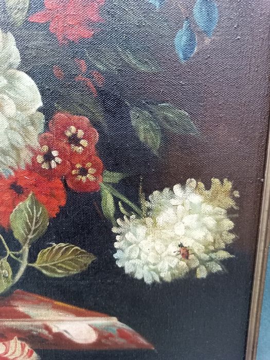 Бароков натюрморт 70х81см в рамка с истинска позлата (Gold Leaf)