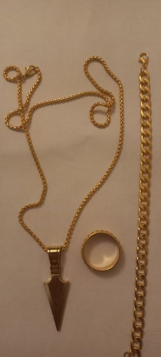 Набор подвеска браслет и кольцо.