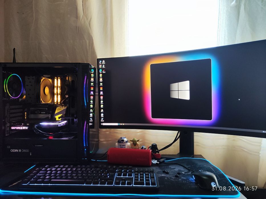 Геймърски i9 9900K, RTX 3060Ti 8GB, RAM 16GB DDR4 3466, SSD 512GB NVME