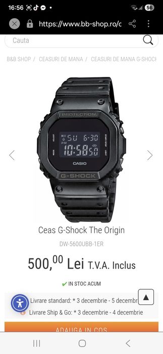 Ceas G-SHOCK negru