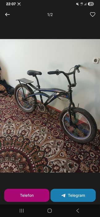 Bonvi velosiped kattalar va osmirlar uchun