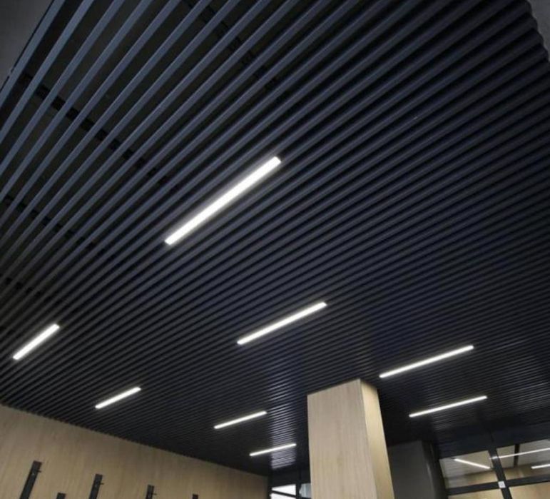 Кубообразный реечный потолок