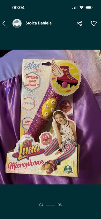 Ghiozdan gradi Soy Luna, microfon Soy Luna si tricou