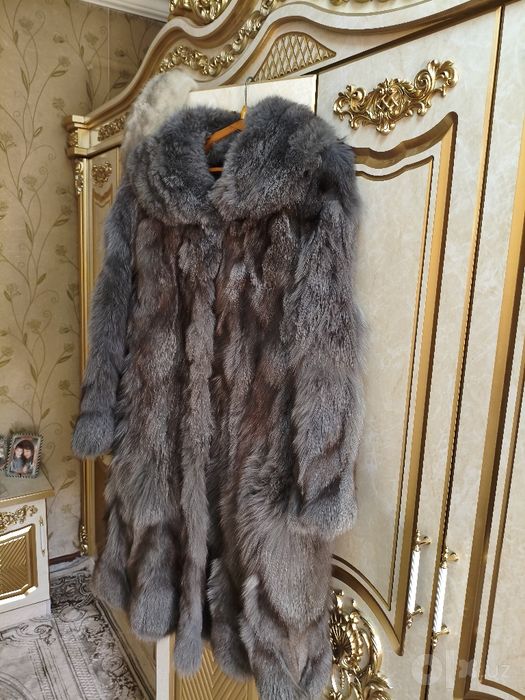 Пальто из писца головной убор норковый