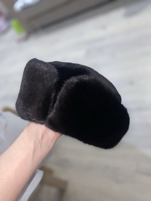 Шапка норковая ушанка