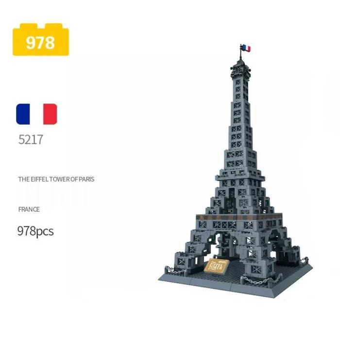 Wange Конструктор пластиковый «Архитектура. Эйфелева Башня»