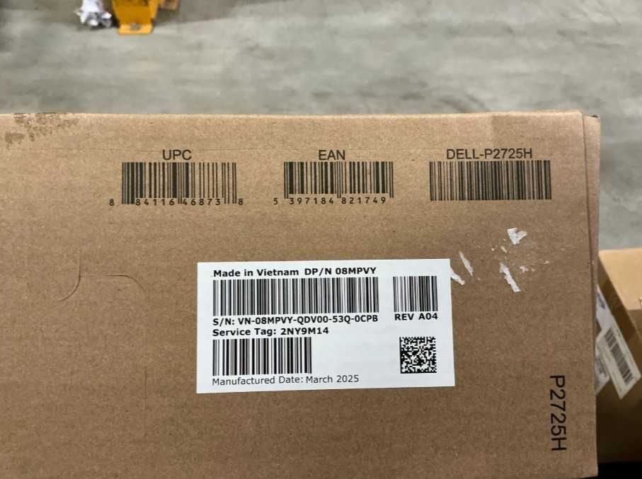 Dell P2725H Monitor PC 27" FHD 100Hz USB Type-C