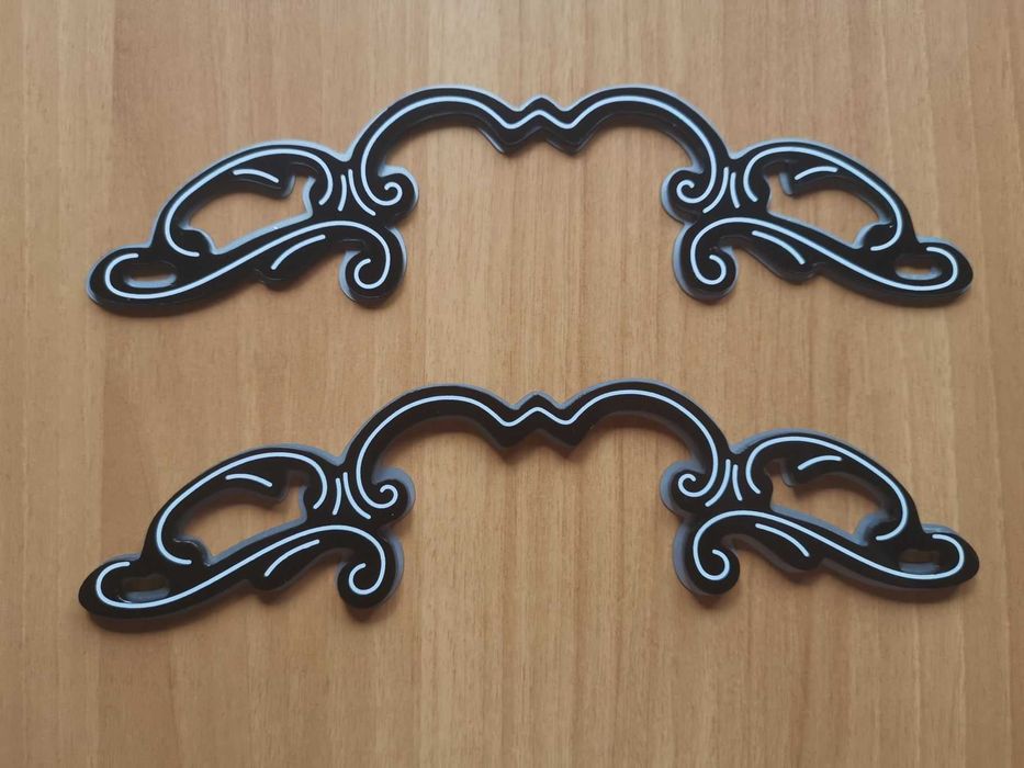 Ornament Fluture pt Masca Acordeon Guerrini Superior Insertie Crom