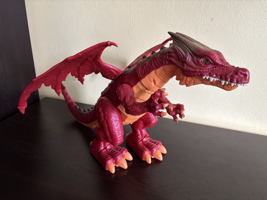 Дракон,автовоз-писта, колички, Пламъчко, багер