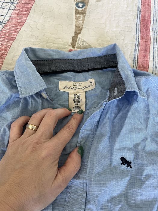 Детска риза H&M 128р 7-8 год. 100% памук