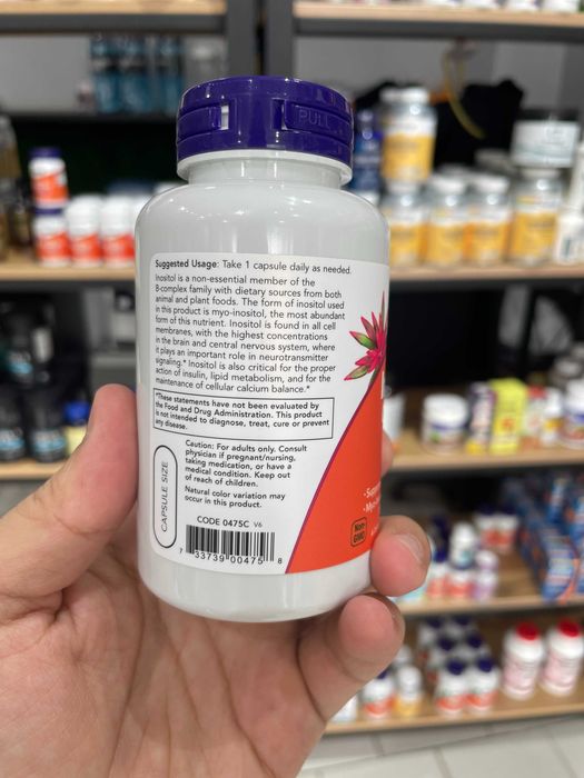 NOW Inositol 500mg 100 vegcaps