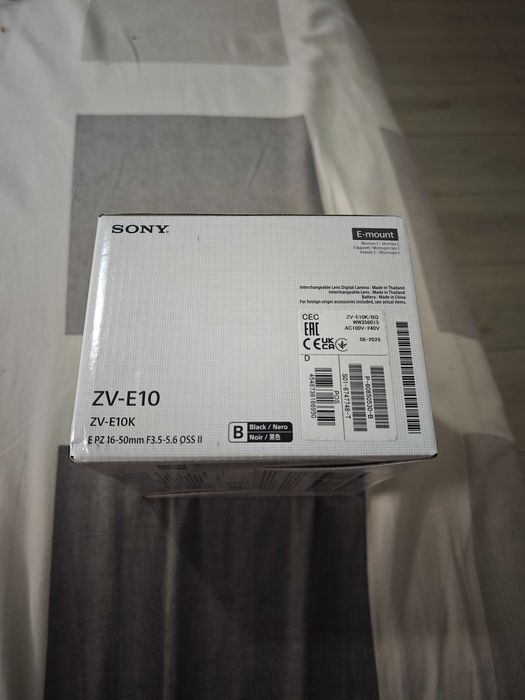 Sony ZV-E10 + обектив Sony SEL 16-50mm f/3.5-5.6 PZ нов неразопакован