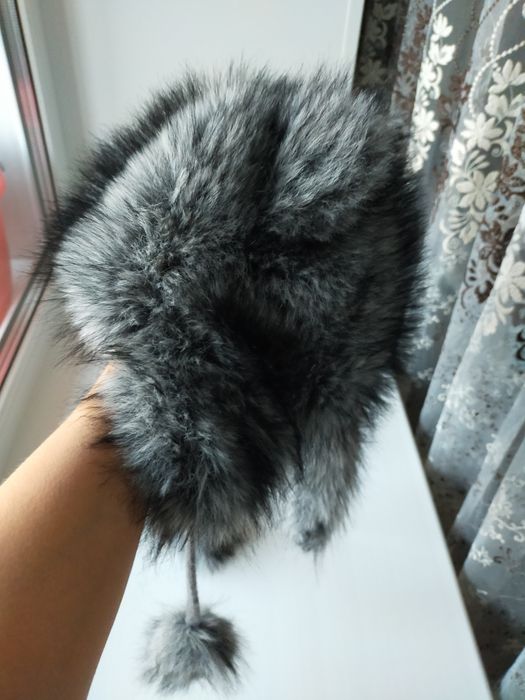 Меховая шапка для девочки