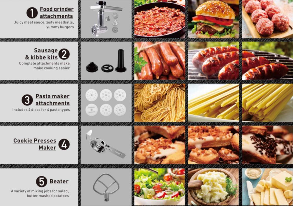 Многофункциональныйкухонный миксер мощностью 1400 Вт Sonifer SF-8098