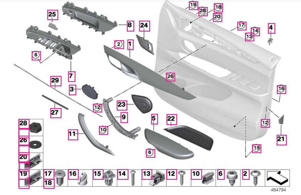 Maner Usa Manere Usi Stanga Dreapta BMW X5 X6 F15 F16
