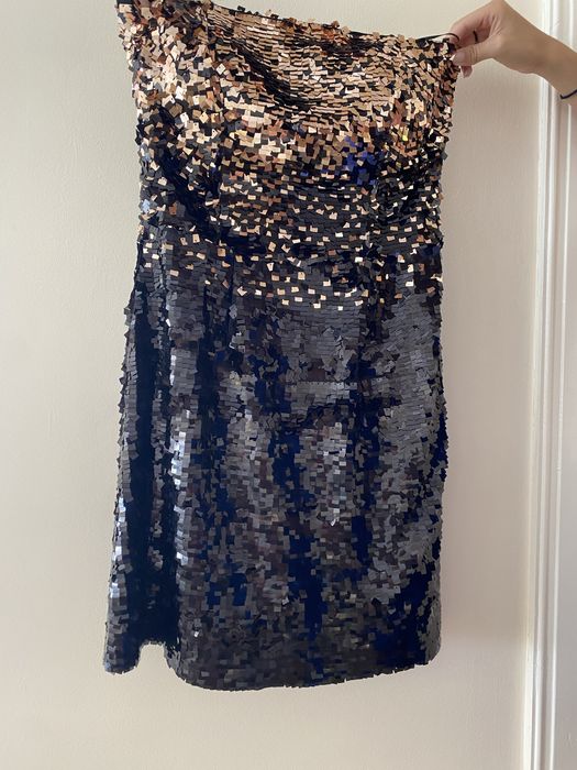 Rochie eleganta cu paiete si maneci detasabile