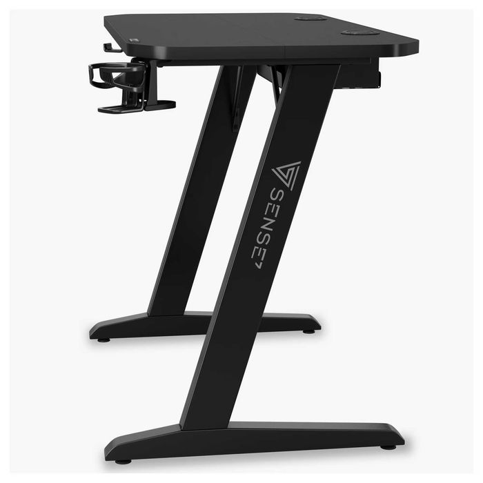 Гейминг бюро SENSE7 Nomad Classic, черен, 100x50cm