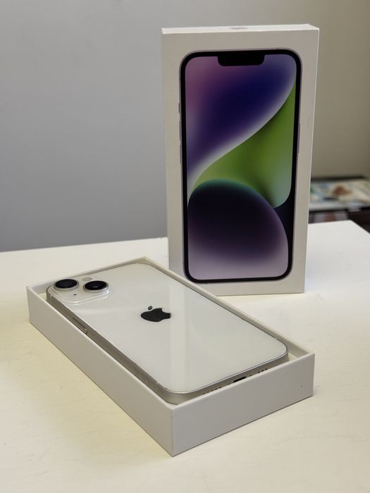 Apple iPhone 14, 128GB, 5G, Starlight / Battery 86% / Excelent - Cutie
