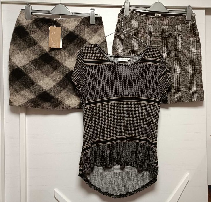 2 fustițe lână C&A cu tricou cadou