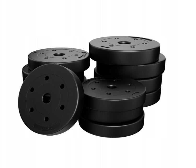 Set gantere reglabile, doua bare, 12 greutati