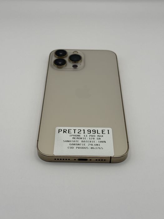 MAGAZIN: Iphone 13 Pro Max|  Full Box | 128 GB | Gold |  Garantie 24 luni
