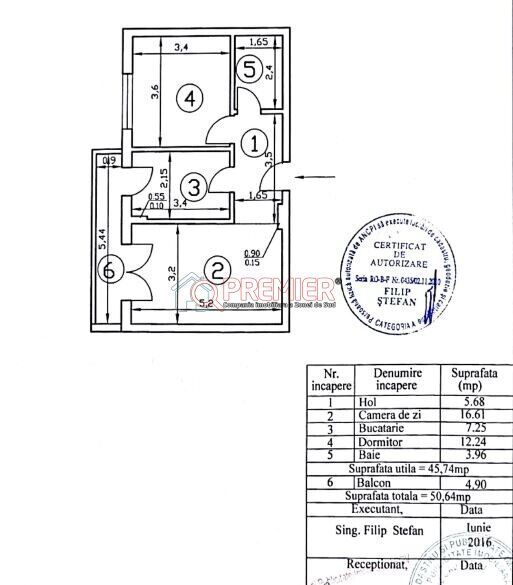 Apartament 2 camere 50,64 mp I Etaj 3 I Str Solstitiului I