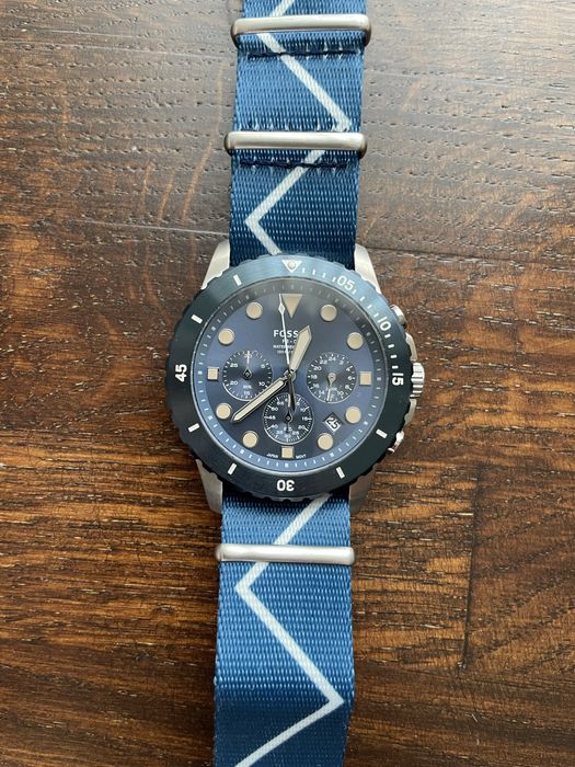 Ceas Fossil Chronograph Diver Albastru