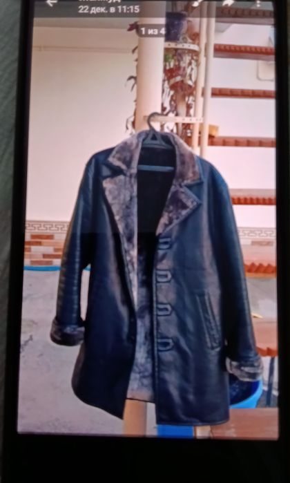 Кожаная куртка.56размер.