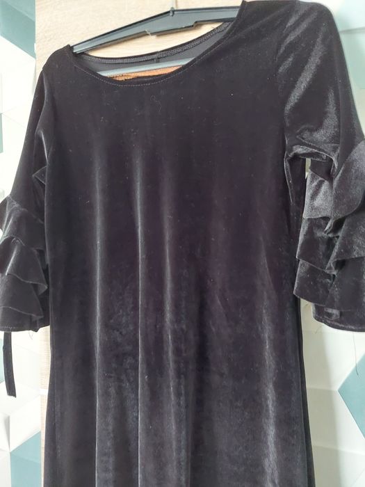 Rochie dama stare buna catifea neagra36s