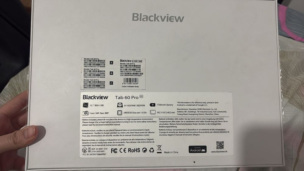 Планшет Tab 60 Pro