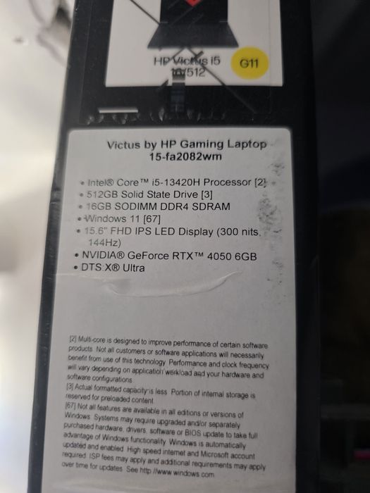 HP Victus Gaming — i5-13420H / RTX 4050 / 16 GB / 512 GB SSD