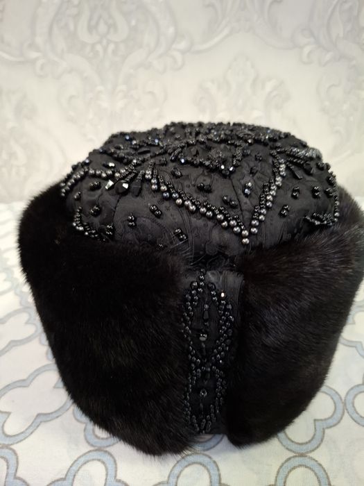 Шапка-борик  норковая