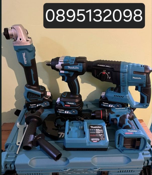 ***Промоция*** Винтоверт Milwaukee4&1Makita M18  Пълен комплект