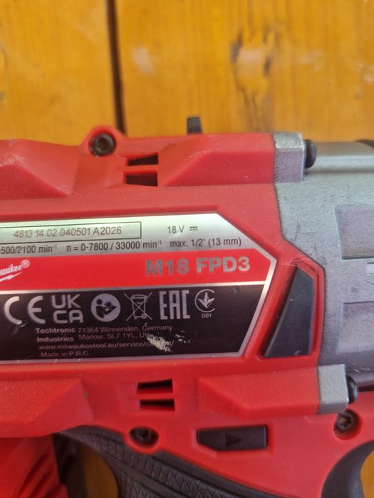 Milwaukee M18 FPD3 brushless