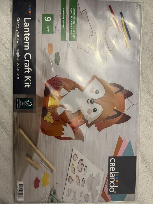NOU - kit pentru cearea unei lanterne lampion veverita