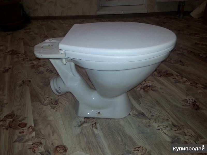 Строительный унитаз с гофрой