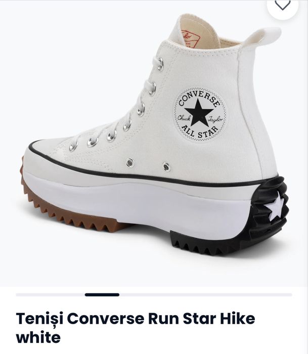 Teniși Converse Run Star Hike white, marime 42,5