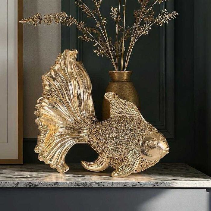 Нова Статуетка Риба - Фигура за Декорация - 16СМ