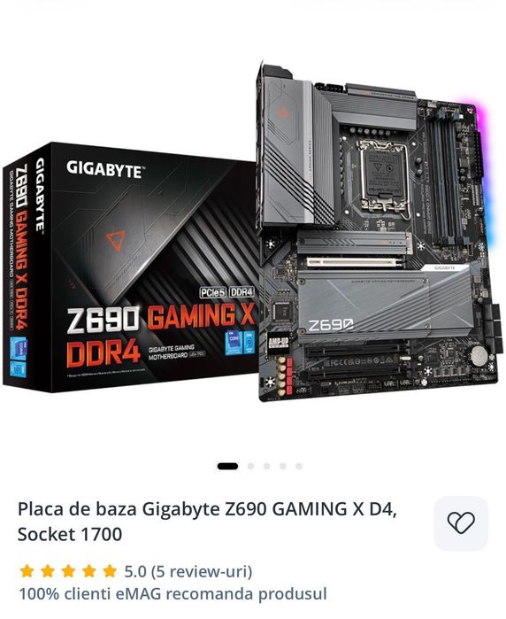 Sistem pc / Gigabyte Z690 Gaming / ddr4 3600 32GB x2 / Seasonic Focus GX-750 /13900k intel /Thermaltake Versa 21