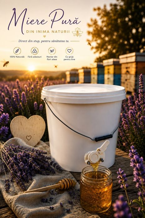 Miere naturală 100% – Direct de la apicultor