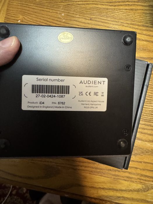 Placa audio audient id4 mk2