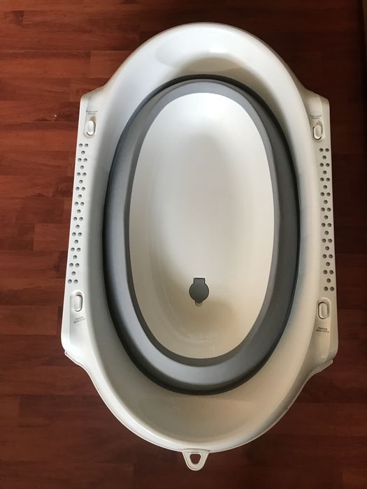 Cadita pliabila BabyJem cu suprafata antiderapanta Albastru